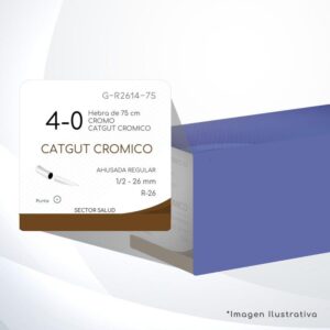 SUTURA CATGUT CROMICO 4-0
